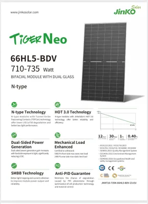 Jinko 725 w panel