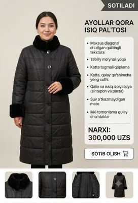 kurtka ayollar uchun