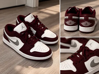 Nike Air Jordan 1 Low Burgundy, размер 39