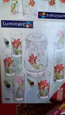 Luminarc графини, 1 ta ko'za, 6 ta stakan. 1