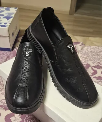 Черные мужские туфли бренда SRI Fashion 1