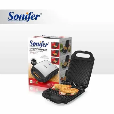 Sonifer 3в1 Сендвичница тостер вафельница Toster sf-6087 1