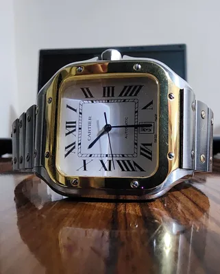 Cartier Santos (мужские часы Model 4072 — премиальная копия) из-за границы 1