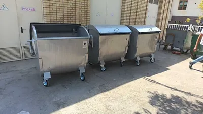 Мусорный бак 1100л Оценковка и Метал 1