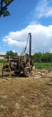 Устанавливаем водяные насосы, бурение 1