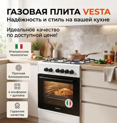 Газовая плита vesta 1