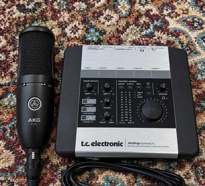 Akg P120 micrafon konnekt 6 zvukavoy karta 1
