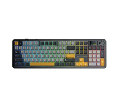 AULA F108 Pro RGB LCD klaviaturasi 1