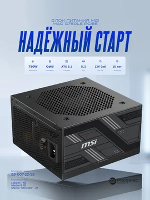 MSI PAG G750LS 750W Gold