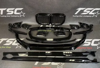 M Performance BMW X7 G07 restayling kuzov to‘plami, qora 1