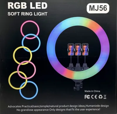 Круглая RGB LED-лампа, новая, качественная, универсальная 1