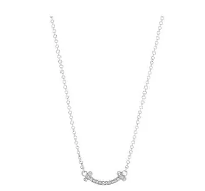 NEW Подвеска Tiffany & CO Tiffany T Smile mini с бриллиантами бз