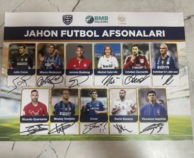 Poster sotiladi original futbol продается постер с автографами