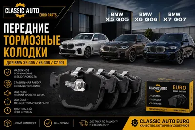 BMW X5 G05 X6 G06 X7 G07 uchun oldingi tormoz kolodkalari Classic Auto Euro