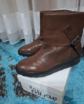 Сапоги женские кожа