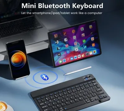 Клавиатура беспроводная Bluetooth, черная 1