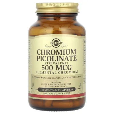 Хром Solgar, Chromium Picolinate 500мг 1