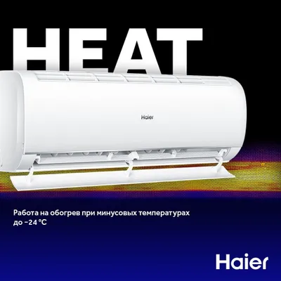 Кондиционер Haier 12 Invertor модели: Heat + Ten 1