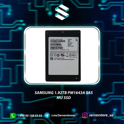 Samsung 1.92TB PM1653 SAS MU SSD