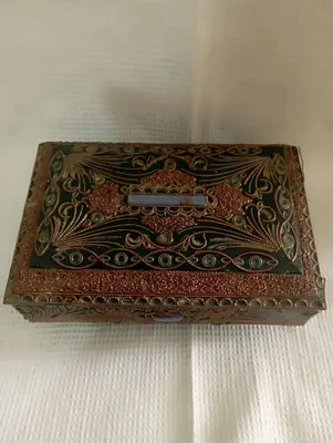 шкатулка ручной работы размер 19х12 х4, 5 ( см.) 1