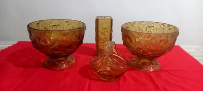 ваза чешское стекло