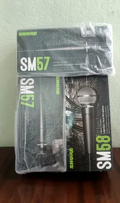 Shure original mikrofonlari, yangi, Meksikada ishlab chiqarilgan SM57 LC, SM58 LC 1