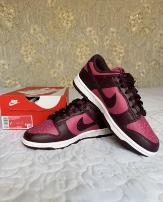Nike Dunk Low Bordo rangli, original, 38 o‘lcham 1