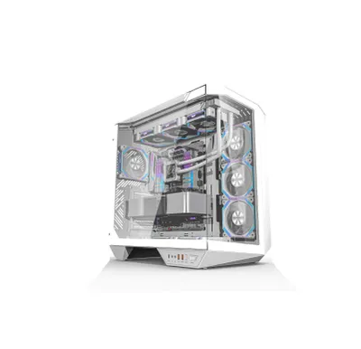 darkFlash DY470 Pro WHITE kompyuter korpusi (ATX, ventilyatorlarsiz) 1