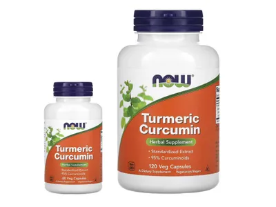 NOW Foods Turmeric Curcumin zarchavadan olingan kurkumin 1
