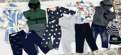 Тёплые комплекты одежды для мальчиков 1–2 лет 1