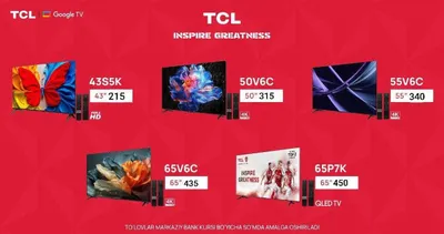TCL televizorlari katta chegirma bilan!!