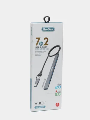 Chegirma! Yetkazib berish!Usb,A type c Hub 7 port(3.0) 1