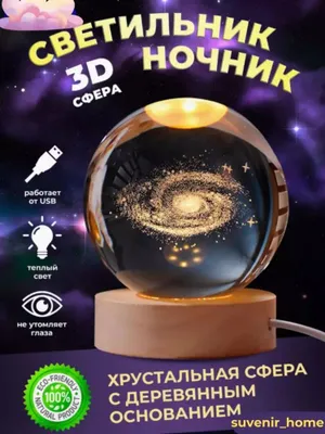 Ночной шар 3D кристалл, антистресс 1