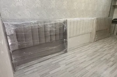 Двухспальня кровать с мягким изголовьем и бортами 1