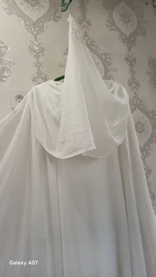 Abaya. Ayollar abaya ko'ylak. Oq rangli 4