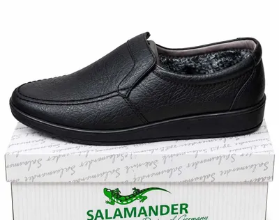 Теплые кожаные туфли Salamander c мехом черные и коричневые 40-44 Дост 1