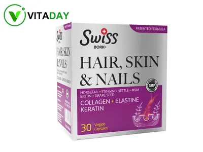 Swiss Bork Hair Skin Nails 30 kapsula 1