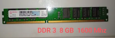 DDR 3 8 GB 1600 Mhz tezkor xotira