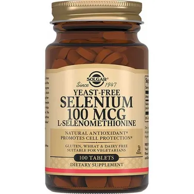 Селен Solgar Selenium 100mg 100tab L- селенометионин США