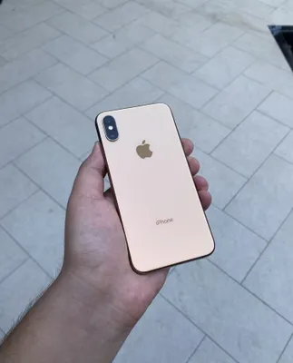 iPhone XS, идеальное состояние, 64 ГБ, золотой 1