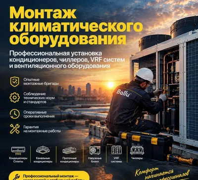 Монтажные работы: кондиционеры и отопительные системы