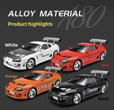 Toyota Supra Mk4 1:24 Масштабная модель металлическая 1