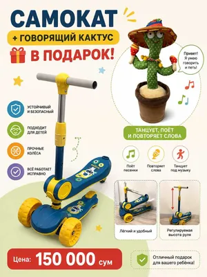 Samokat + sovg‘aga gapiradigan kaktus 1