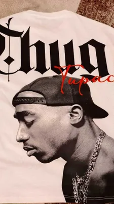 футболка с принтом - 2pac 1