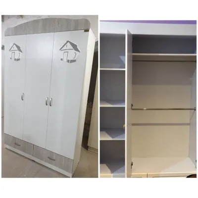 детский шкаф с кроватью, со склада, прямой 1