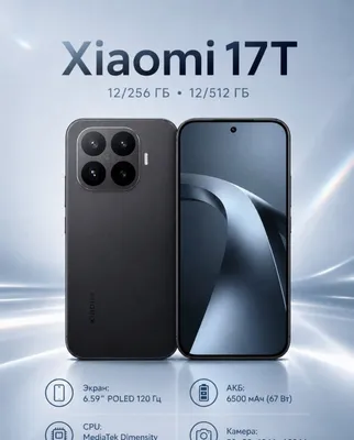 Xiaomi 17t Qora rang 12/256g ideal