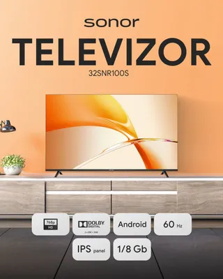 Телевизор 32 Smart Android/SONOR/IPS/смарт андроид 1