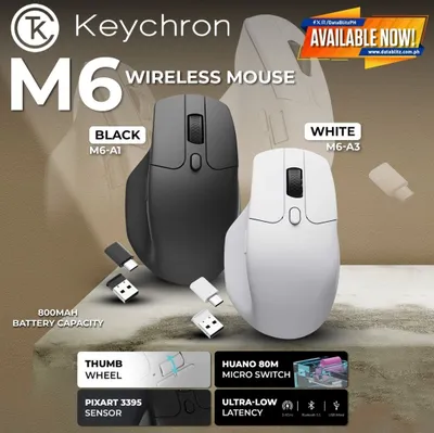 Keychron M6 4k CHEGIRMA Simsiz sichqoncha