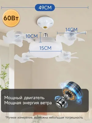 Светодиодная лампа с вентилятором 1