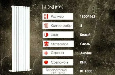 Uyingiz uchun LONDON dizayndagi vertikal radiatorlar 1